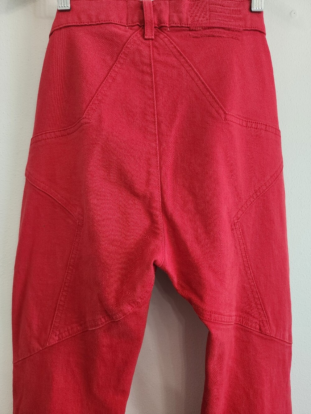 Revice Denim Red Venus Flare Star Back Jeans 27 High Rise Boho Western Retro - Picture 9 of 15